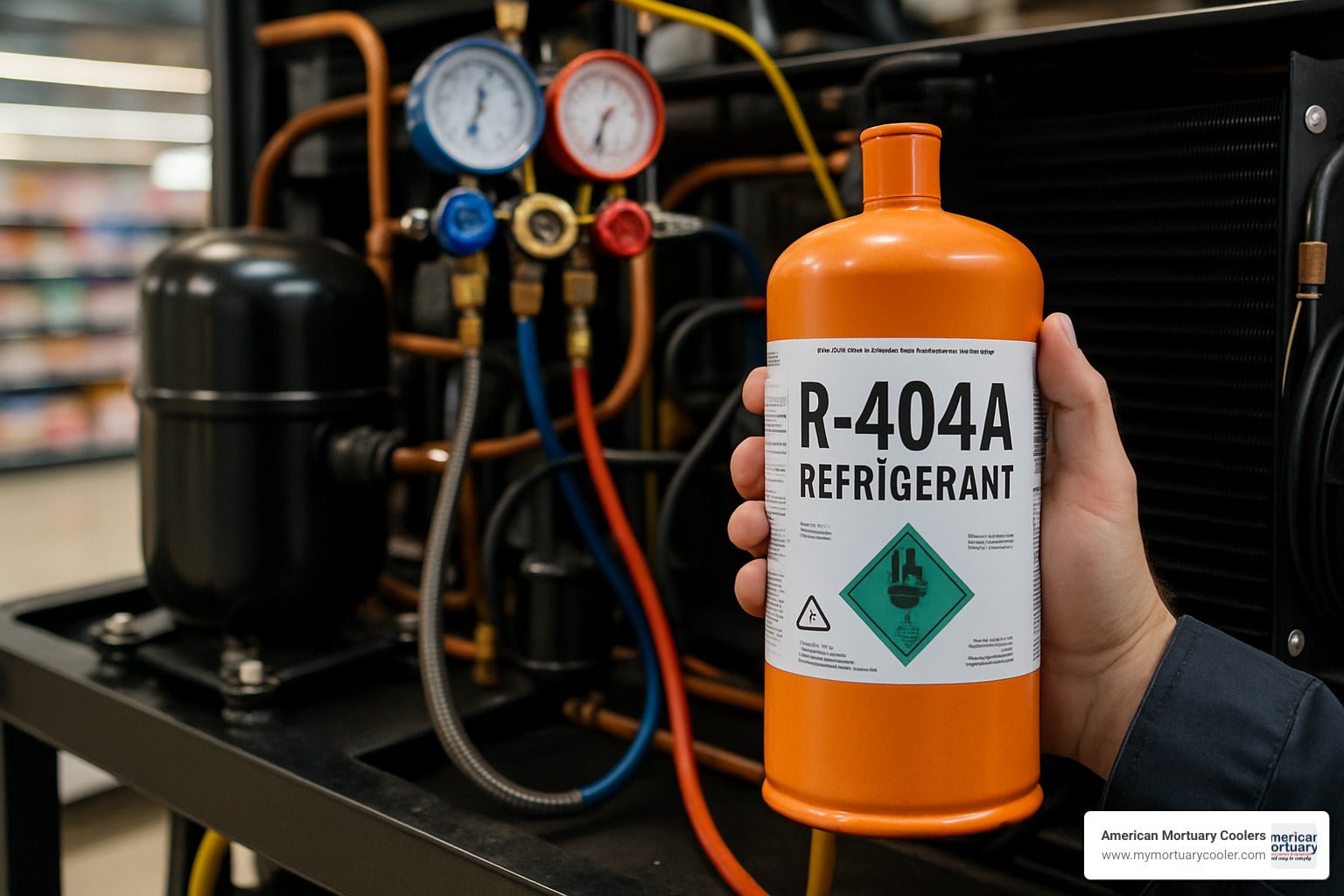 All About R-404A Refrigerant: Uses, Specs, and Safety Tips - American Mortuary Coolers & Equipments All About R-404A Refrigerant: Uses, Specs, and Safety Tips - American Mortuary Coolers & Equipments